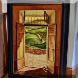 A08. "View Over the Terrace" by William Chandler. 43"h x 31"w 